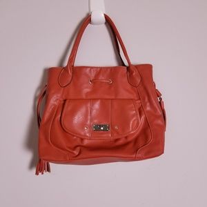 Vintage Emilie M Salmon Color Handbag, Hobo